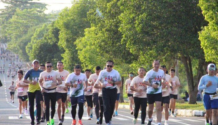 Ribuan Peserta Ikuti Lomba TNI Babel RUN dalam Rangka HUT TNI ke -79