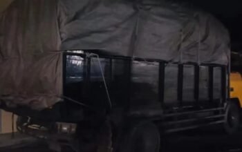 Dua Truk Diduga Bermuatan Pasir Timah Diamankan Polres Belitung Tujuan Jakarta