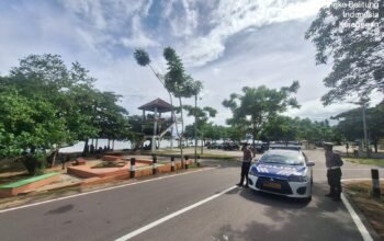 Patroli Objek Wisata langkah Aman Sat Lantas Pores Bangka Barat jaga Ketertiban Masyarakat