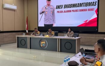 Kapolres Bangka Barat Berikan Arahan Langsung Kepada Bhabinkamtibmas