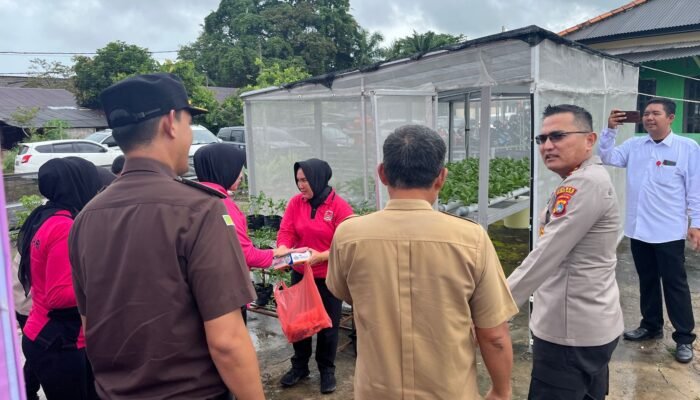 Polres Bangka Barat Hadiri Launching Program Pekarangan Pangan Bergizi Secara Virtual
