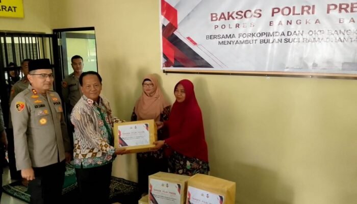 Polres Bangka Barat Gelar Zoom Baksos Polri Presisi bersama Forkopimda dan OKP Sambut Ramadhan 1146 H