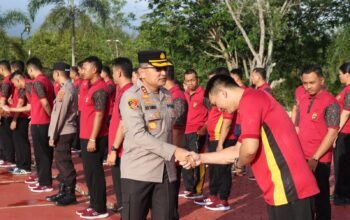 Menyambut Ramadhan,Kapolres Halal Bihalal Dengan Personil Polres Bangka Barat