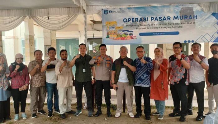 Polres Bangka Barat Kawal Operasi Pasar Murah, Pastikan Stabilisasi Harga Jelang Ramadhan