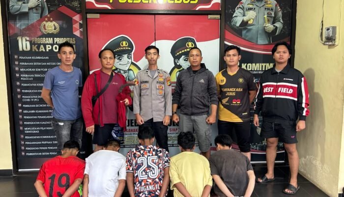 Pelaku Pengeroyokan Gunakan Sajam Tumbak Petar di Jebus Berhasil diringkus Tim Reserse Polsek Jebus