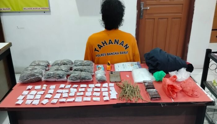 Sat Resnarkoba Polres Bangka Barat Ringkus Pelaku Tindak Pidana Narkotika