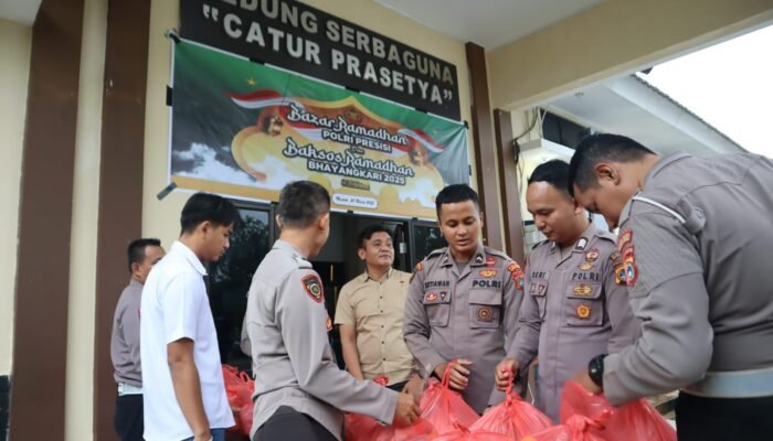 Polres Bangka Barat Menggelar Bazar Ramadhan Polri Presisi 2025