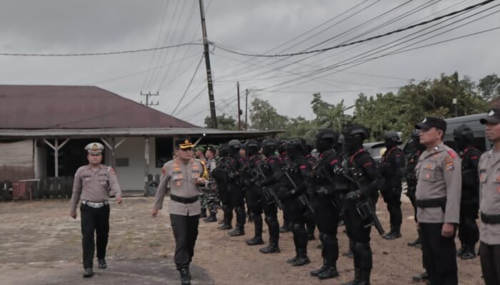 Kapolres Bangka Barat Pimpin Apel Gelar Pasukan PSU Kab.Bangka Barat