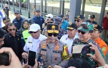 Kapolda Babel Tinjau Posko Pengamanan Mudik di Kelapa, Pastikan Kesiapan Personel 