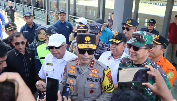 Kapolda Babel Tinjau Posko Pengamanan Mudik di Kelapa, Pastikan Kesiapan Personel 
