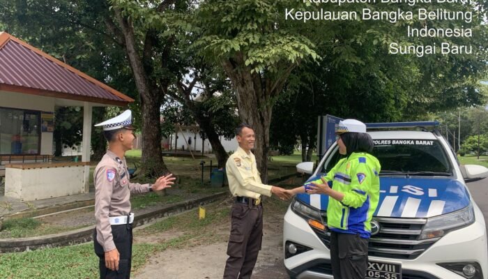 Pastikan Keaman Pemukiman Warga Polres Bangka Barat Gencarkan Patroli