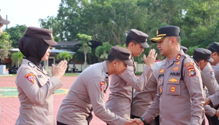 Hangatnya Momen Halal Bihalal di Polres Bangka Barat, Kapolres Tekankan Semangat Kebersamaan Pasca Idul Fitri