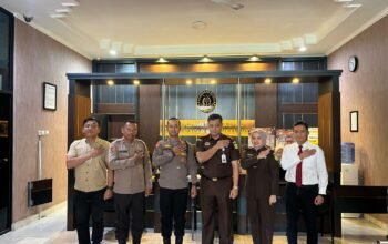 Kapolres Bangka Barat Pradana Aditya Nugraha Kunker ke Kejari dan Kodim 0431/Bangka Barat