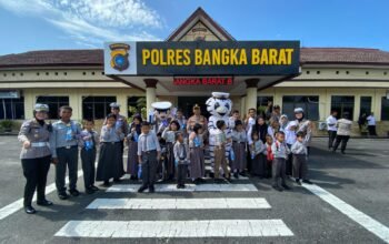 Kapolres Bangka Barat Buka Pintu Polres untuk Siswa SLB, Orang Tua : Polisi Itu Sahabat Anak dan Keluarga