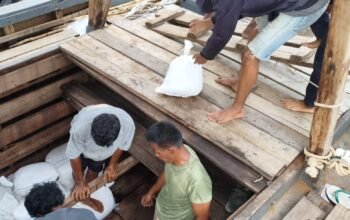 Sat Polairud Polres Bangka Barat Gagalkan Penyelundupan 5 Ton Pasir Timah, 8 Pelaku Diamankan