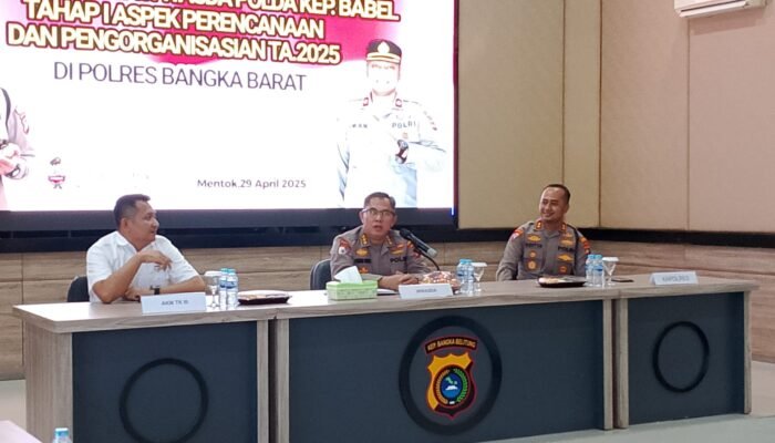 Itwasda Polda Kep. Babel Laksanakan Audit Kinerja Tahap I di Polres Bangka Barat