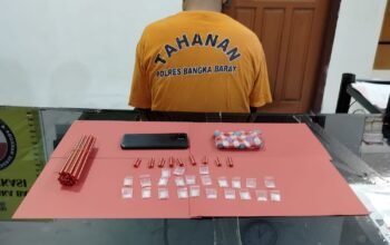 Kapolres Bangka Barat AKBP Pradana: Tidak Ada Tempat untuk Narkoba, Pelaku AG Dibekuk