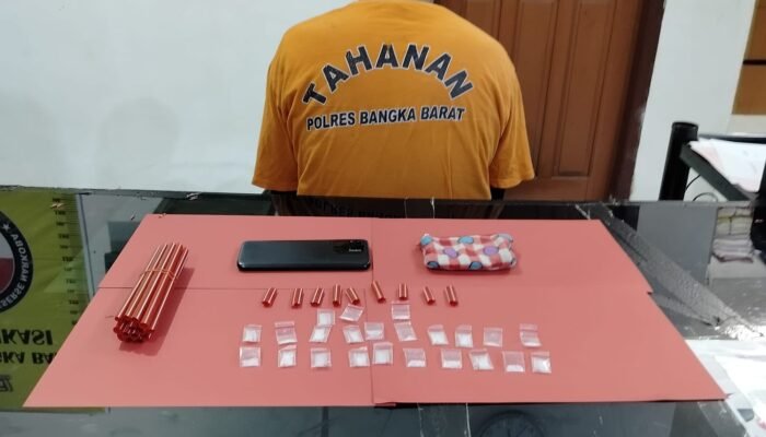 Kapolres Bangka Barat AKBP Pradana: Tidak Ada Tempat untuk Narkoba, Pelaku AG Dibekuk