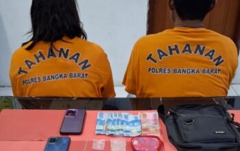 Pasangan Suami Istri di Mentok Diciduk Polisi, Simpan 18 Paket Sabu dan 6 Butir Ekstasi