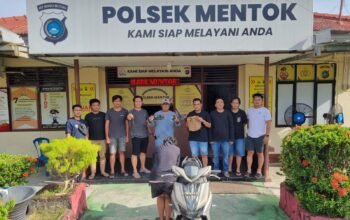 Timgab Polres dan Polsek Muntok, Berhasil Lumpuhkan Pelaku Curanmor di Pantai Teluk Inggris