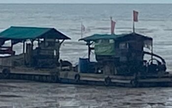 Tim Gabungan Polairud dan TNI AL Mentok Ungkap Tambang Ilegal di Teluk Inggris, Dua Tersangka Diamankan