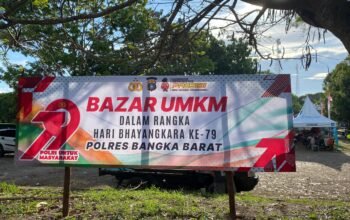 Polres Bangka Barat Gelar Bazar UMKM Meriahkan Hari Bhayangkara ke-79, Dorong Ekonomi Masyarakat