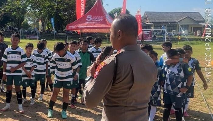 Polres Bangka Barat Resmi Buka Turnamen Sepak Bola Usia Dini U-12 dalam Rangka Hari Bhayangkara ke-79