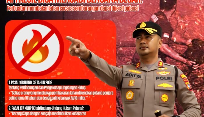 Teguran Keras Kapolres Bangka Barat: Stop Bakar Lahan dan Hutan