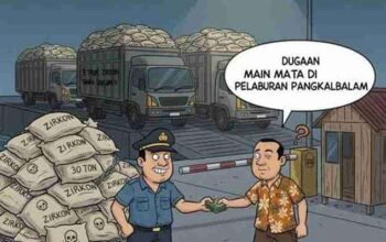 30 Ton Zirkon di Bawa Gunakan Tiga Unit Truk di Amankan di Pelabuhan Tanjung Priok