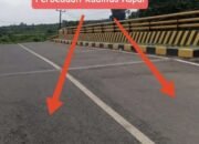 Belum Lama Selesai, Kualitas Jembatan Puding–Labu dan Aspal Yang Dikerjakan Disorot Mabesbara