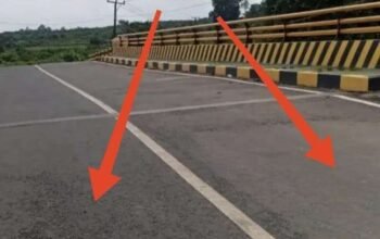 Belum Lama Selesai, Kualitas Jembatan Puding–Labu dan Aspal Yang Dikerjakan Disorot Mabesbara