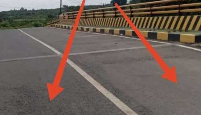 Belum Lama Selesai, Kualitas Jembatan Puding–Labu dan Aspal Yang Dikerjakan Disorot Mabesbara