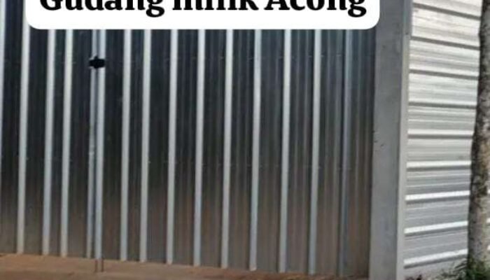 Gudang Penampungan Pasir Timah di Desa Kelabat Beroperasi Tanpa Hambatan Milik Acong