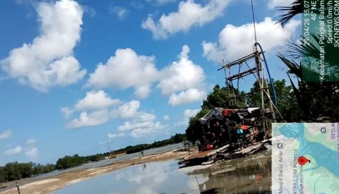 Pangkalpinang Zero Tambang di Abaikan,Ti Ponton Gerbok Hantam Pesisir dan Aliran DAS di Ampui